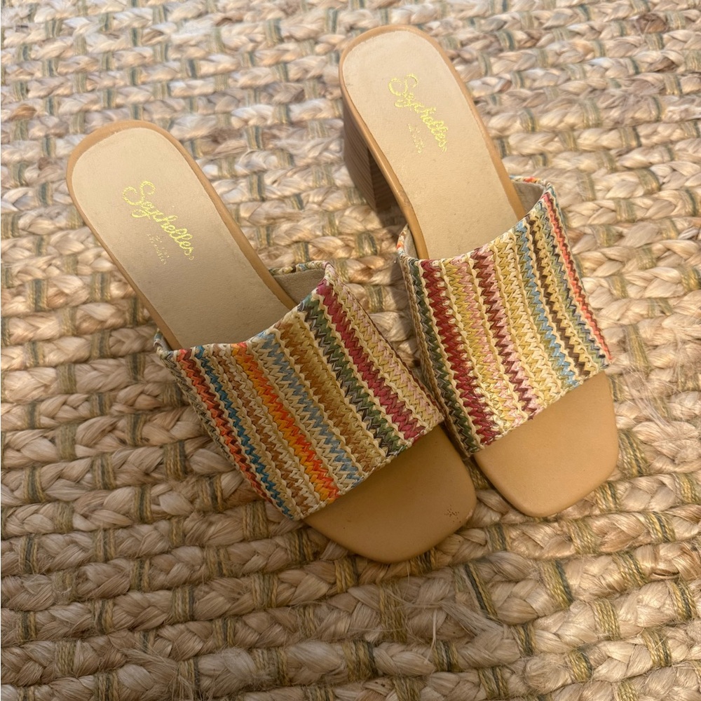 Seychelles Multicolor Woven Mules